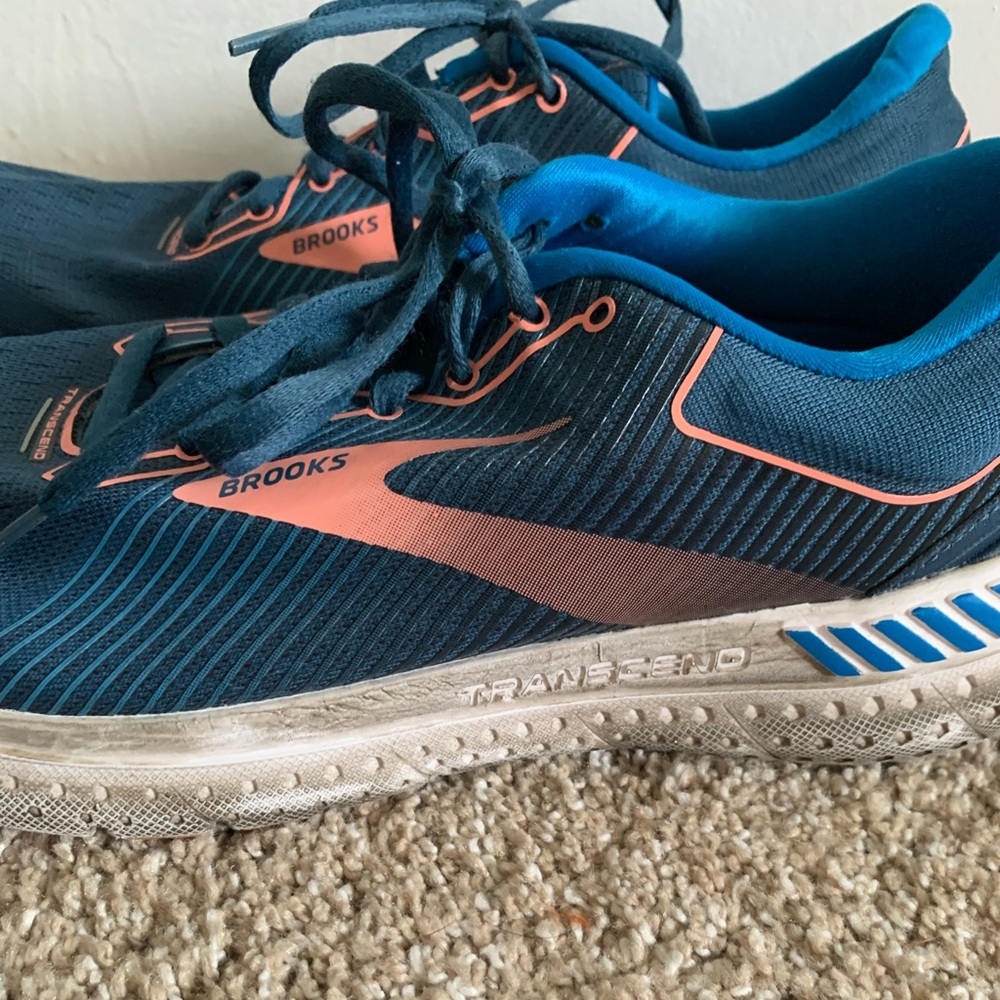 Brooks Women's Blue/Pink Running Transcend 7 Supportive Athletic Shoes size 9.5 - Picture 4 of 8
